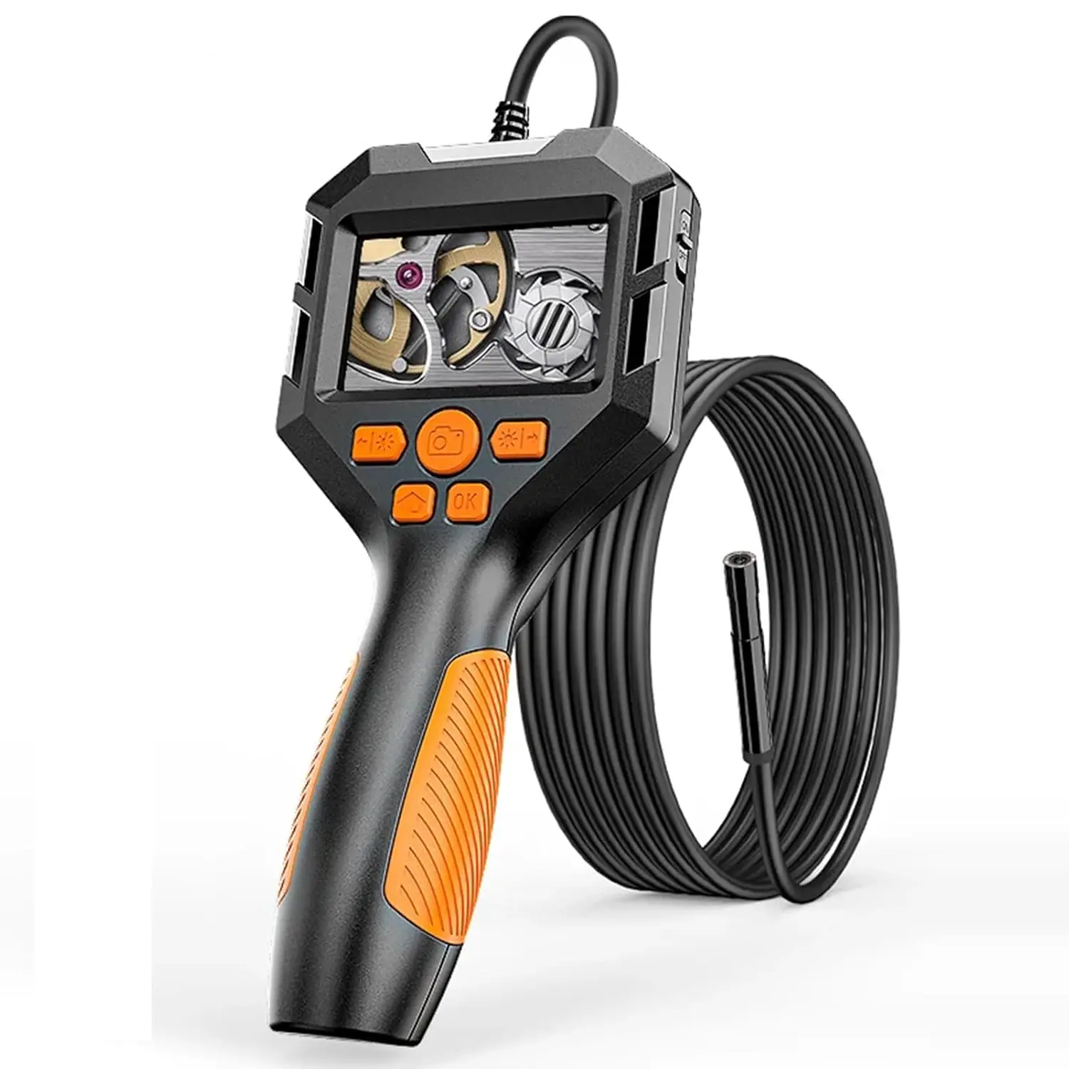 

Эндоскопическая камера 1080P с экраном 2,8 дюйма — 8 светодиодных фонарей — змея, подходящая для проверки дренажных труб, автомобилей и стен.