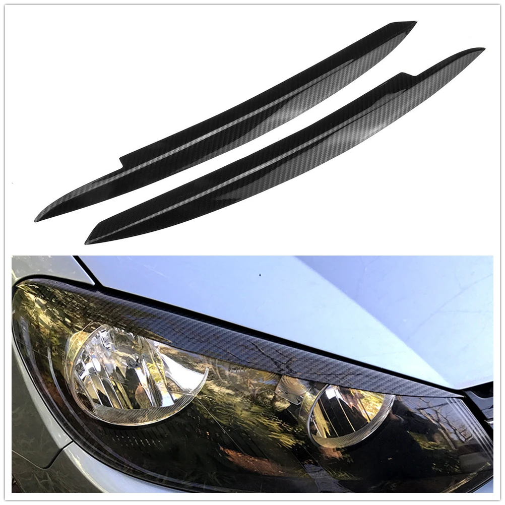 Headlight Eyebrow Headlamp Eyelid Trim Cover For Volkswagen VW GOLF 6 VI MK6 GTI GTR GTD 2008-2013 Head Light Lamp Brow Sticker