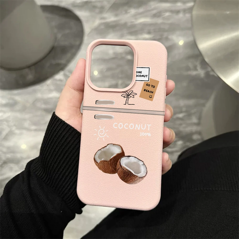 Kokosnuss-Gelee-Handyhülle für iPhone 17 16 15 14 13 12 11 Pro Max 16 15 14 Plus 17 16 15 14 13 12 Pro 17Air Silikon-Matt-Cover – Detail 7