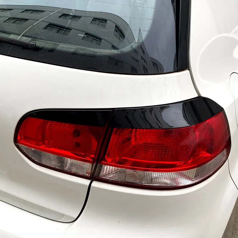 

Car Rear Taillight Eyebrows For Volkswagen VW Golf6 MK6 GTI R 2009-2012 Eyelids Trim Cover Stickers Exterior Car Accessories