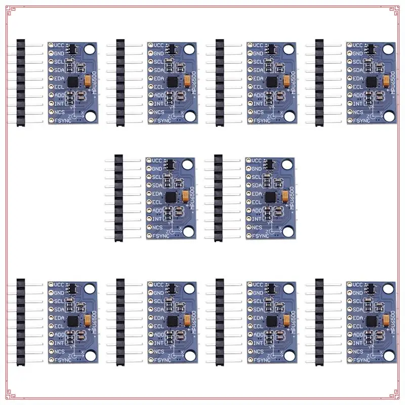 10 قطعة MPU6500 جيروسكوب تسارع وحدة الاستشعار 6-محور GY-6500 وحدة الاستشعار IIC بروتوكول الاتصالات