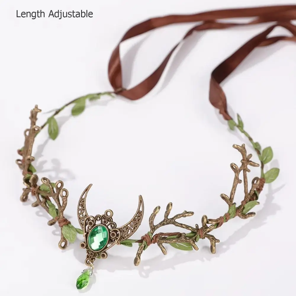 Fashion Forest Theme Elven Crown Vine Design Fantasy Jewelry Fantasy Headpiece Dress Accessory Elf Tiara Fairy-Themed Party view 4