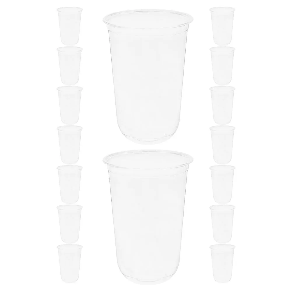 

20Pcs Clear Plastic Disposable Cups Creative Sturdy Party Wine Juice Cups for Weddings Birthdays Thanksgiving Halloween