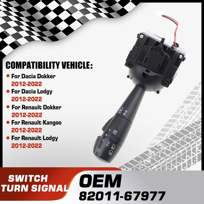 

Turn Signal Switch For Dacia Dokker Dacia Lodgy Renault Dokker Renault Kangoo Renault Lodgy 2012-2022 82011-67977 82011-67978