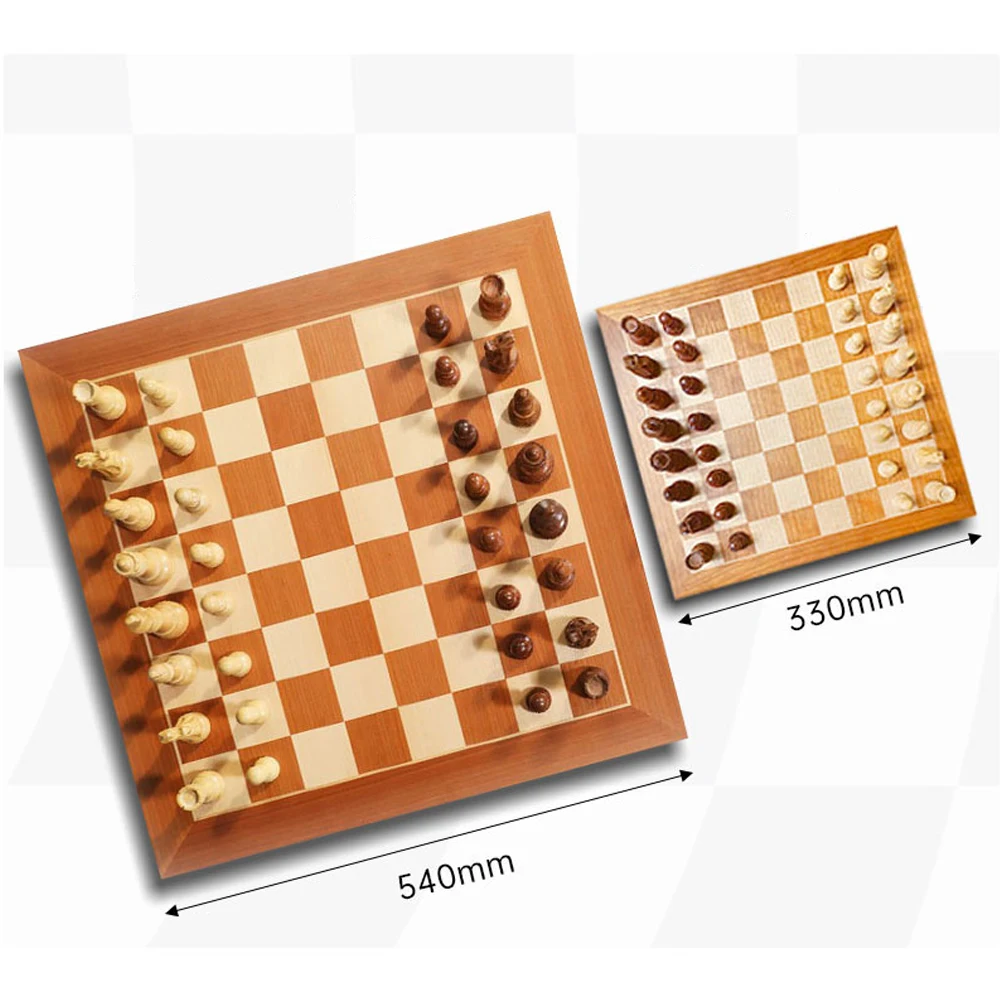 

Шахматная доска из вишневого дерева, деревянные шахматные фигуры из бука