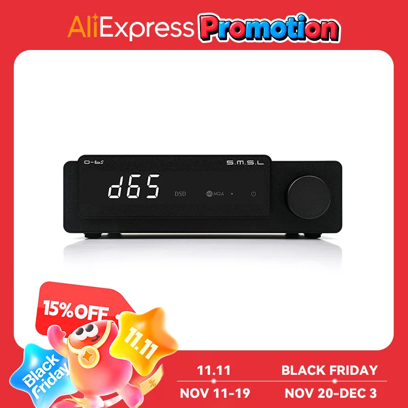 SMSL D-6s MQA MQA-CD ES9039Q2M Decodificatore Bluetooth XU316 D6s DAC con telecomando