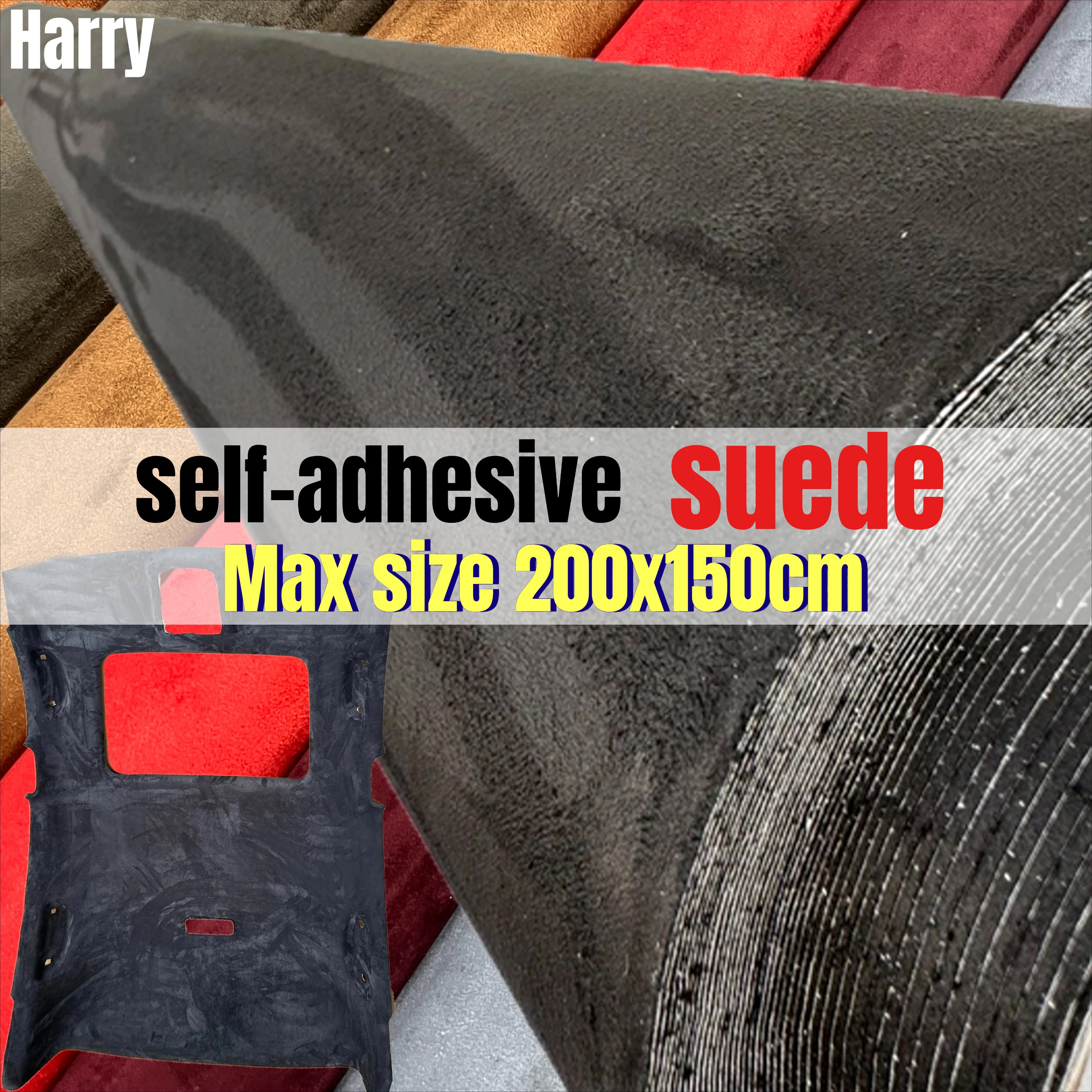 

Suede Fabric Window Film Self-adhesive Synthetic Leather Stretchable Interior Film Suitable for Automotive and Home Decorate