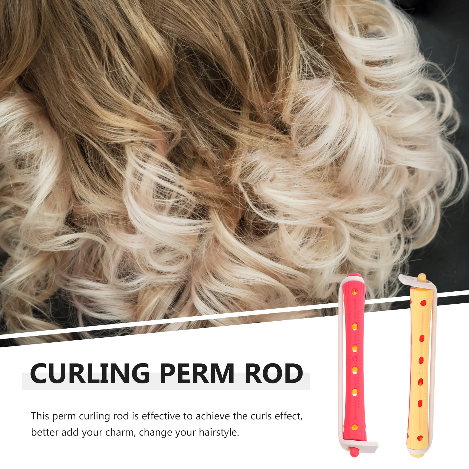 

12 Pcs Perm Bar Hair Accessories Hairstyling Rod Rollers for Women Two-color Curler Curlers Pp Miss