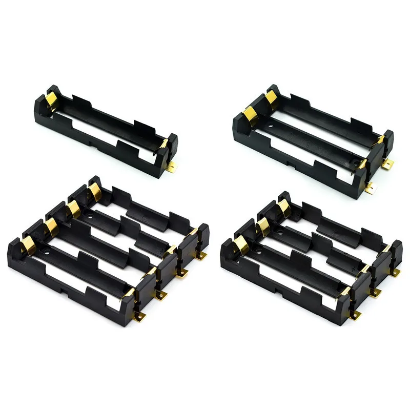 18650 SMT Battery Holder 18650 SMD Battery Box Storage Case Container Power Bank With Bronze Pins Rechargeable SMT 1x2x3x4x