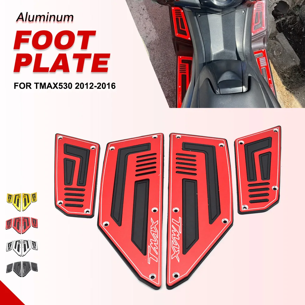 

For Yamaha TMAX530 2012 2013 2014 2015 2016 T-MAX 530 Motorcycle Accessories Foot Plate Footboard Steps Foot Pegs Plate Pads