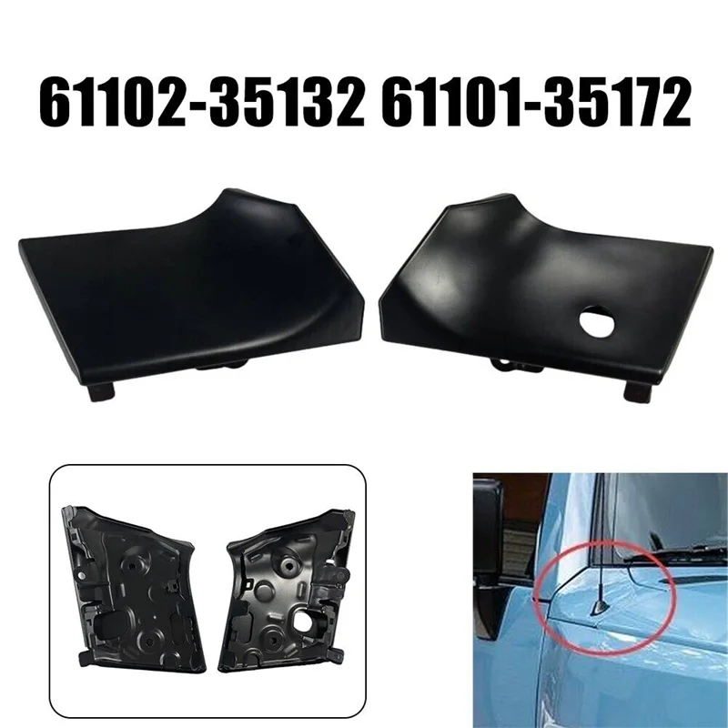 1 paar Vorderseite Oberen Kotflügel Panel 61102-35132 61101-35172 Für Toyoda FJ Cruiser 2007-2011 Auto Haube Flügel Hals panel-ABQF