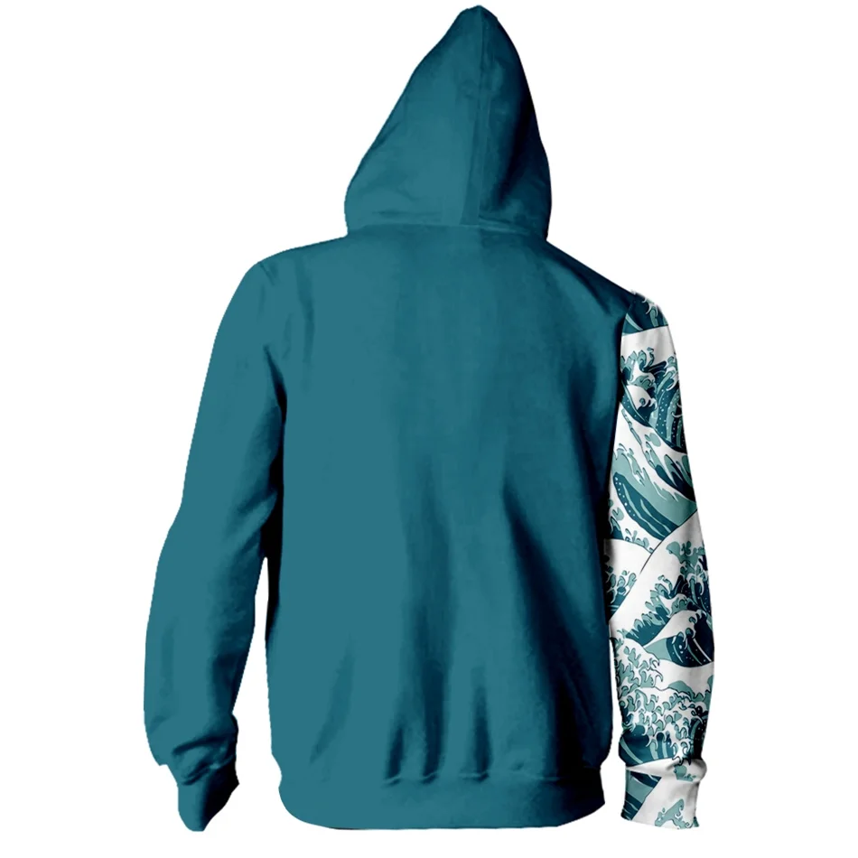 موجة كبيرة من كاناغاوا ثلاثية الأبعاد مطبوعة ركض السراويل أنيمي الرياضة Sweatpants الرجال النساء تأثيري حلي موضة بنطلون/هوديي