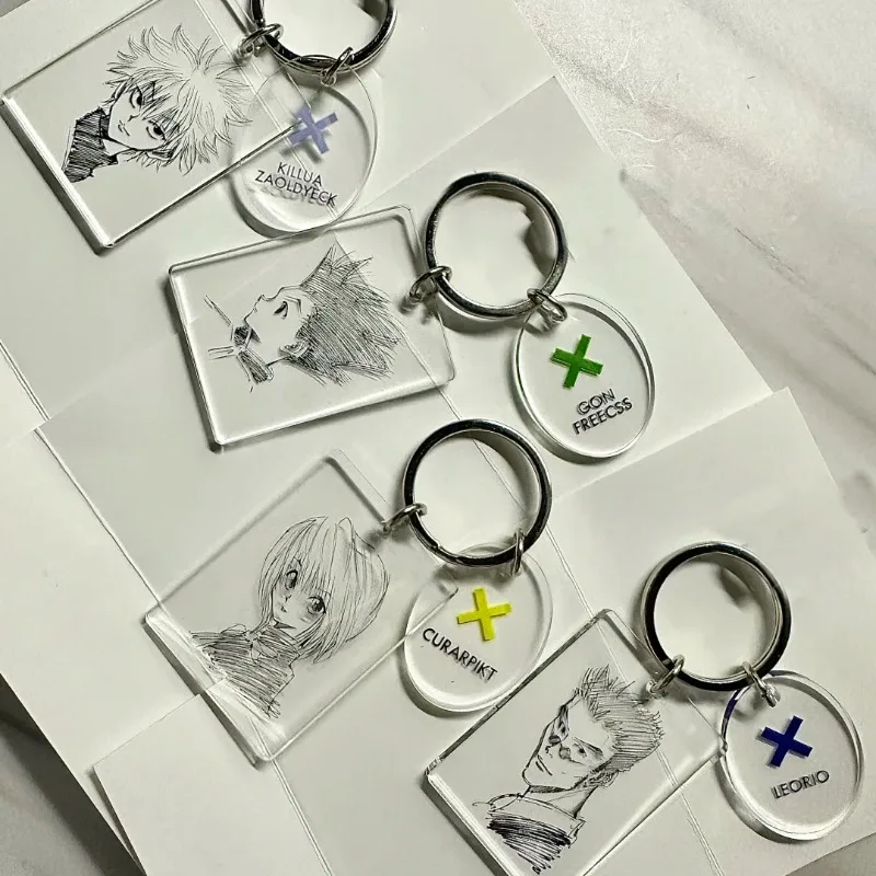 

HUNTER×HUNTER Unique Design Anime Peripheral Acrylic Keychain Cute Decorative Bag Pendant for Backpacks