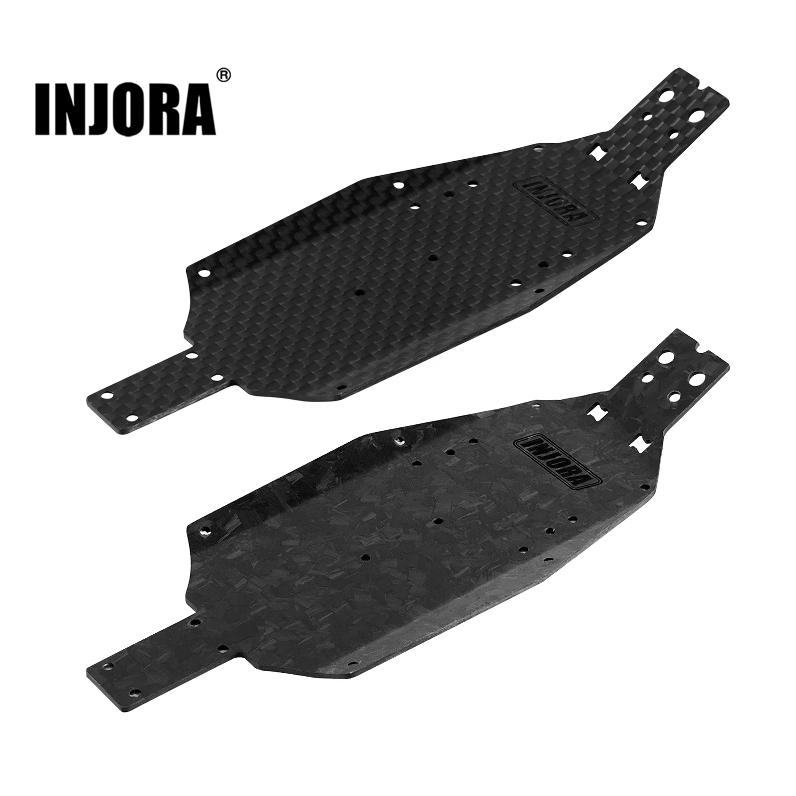 INJORA Carbon Fiber Chassis for 1/28 Losi Micro-T (7g)