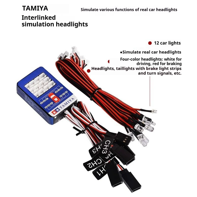 

Led Flash Light Kit For 1/10 Scale Rc Car Models Compatible With Yokomo Hsp Hpi Axial Rc4wd Steering Brake Lighting System