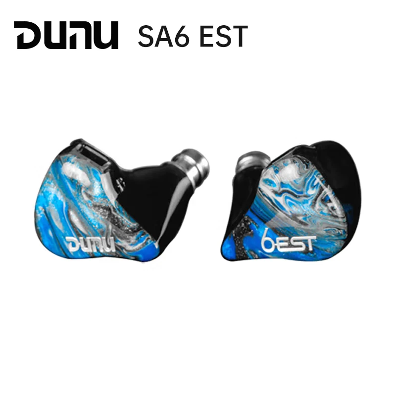 DUNU SA6 EST / SA6EST 6BA+2EST Hybrid Drivers In-Ear Earphone with Hulk Pro Mini Stock Cable Q-Lock Plus Interchangeable Plug