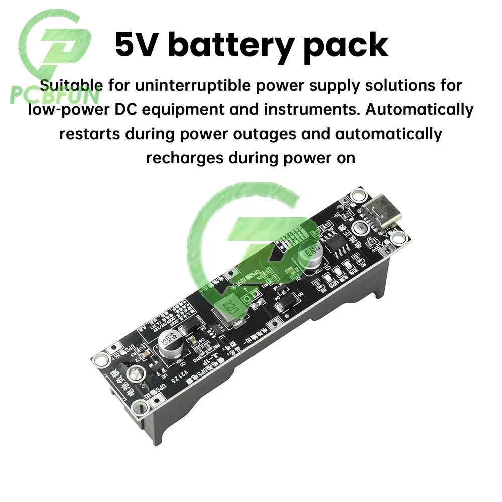 5V 9V 12V 18650 Power Module Lithium Battery Charging Boost UPS Uninterruptible Power Supply Board for DC Equipment