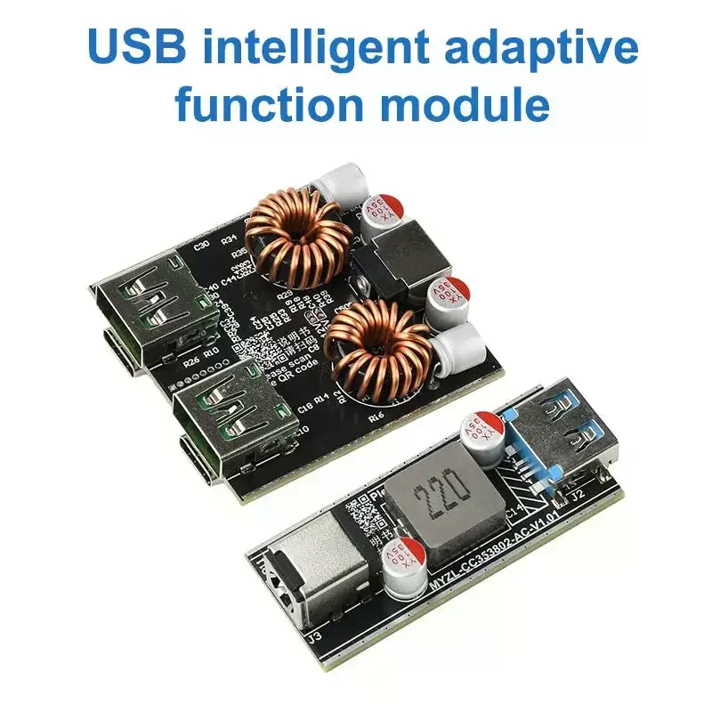 PD100W/PD140W Quick Charging Desktop Charger Module Full Protocol DIY Motherboard Single/Dual-Channel Charger Module