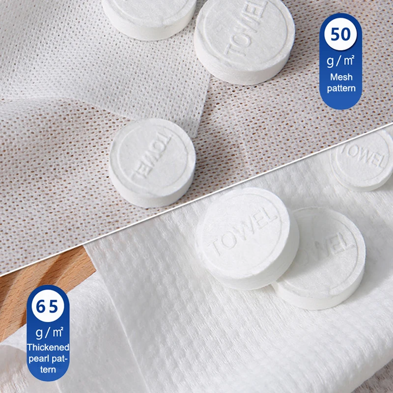 250/500PCS Compressed Towel Disposable Portable Soft Absorbent Individually Packaged Suitable For Outdoor Use In Travel Hotels