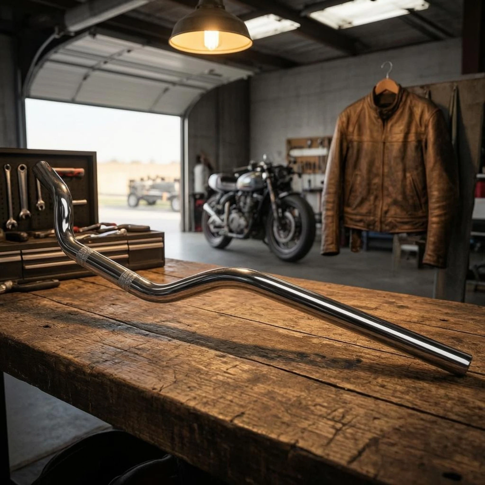 Low-rise Handlebar 22mm Basso Bent Profile Motorcycle Bar Traffic Upgrade for Compatible Motorcycles