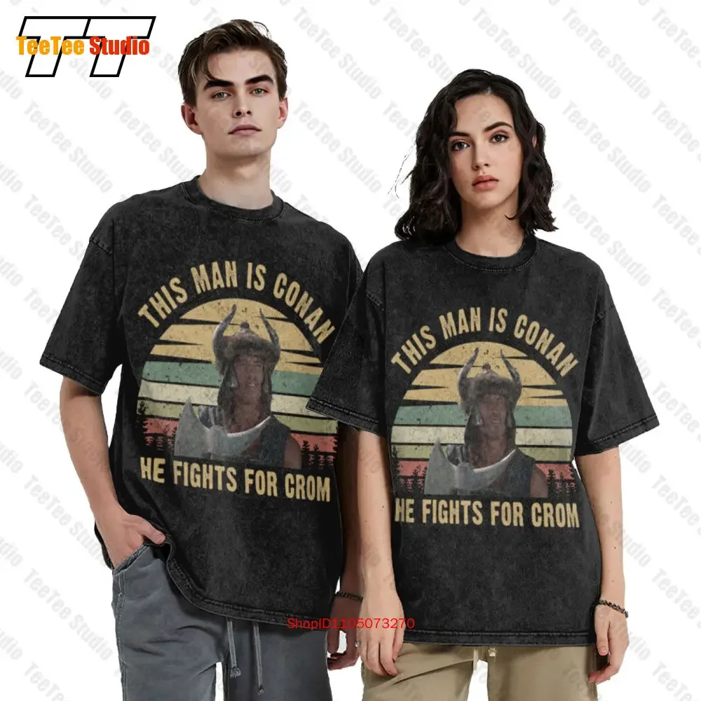 Conan The Barbarian Movie Action Adventure Vintage Oversized T-Shirt 8GR7