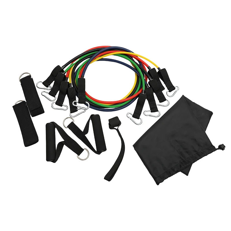 

Resistance Band Set 11 Pieces Exercise Latex Resistance Fitness Tube Band Set for Exercise 1