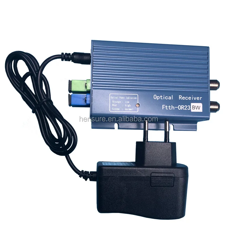 

Hensure High-Level 2-Port Indoor Fiber Optic SC APC WDM CATV FTTH Optical Receiver POE EON GPON EPON Networks Used UPC FC