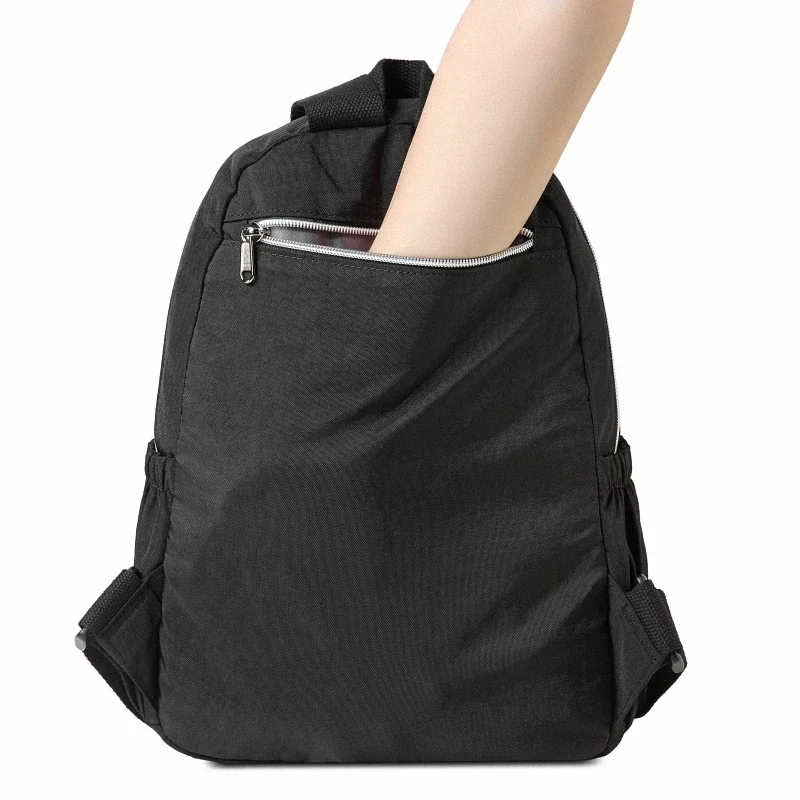 Sac à dos d'école en nylon imperméable pour adolescentes, sac à dos femme, sac à dos femme, sac à main décontracté, sacs de voyage