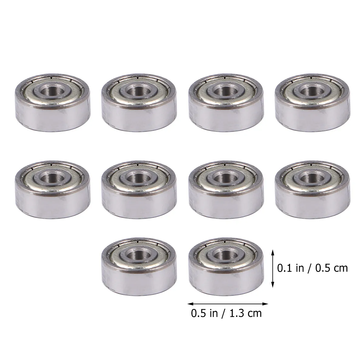 10Pcs Deep Groove Ball Bearings Miniature Double Metal Seal High Precision Stable Performance for Small Power Motor Tractor
