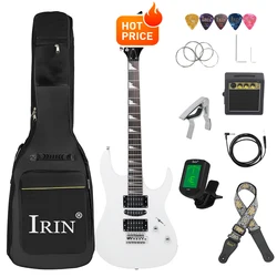 IRIN 6 Strings 24 Frets Electric Guitar Maple Body Neck Electric Guitar Guitarra With Amp Picks Guitar Parts & Accessories