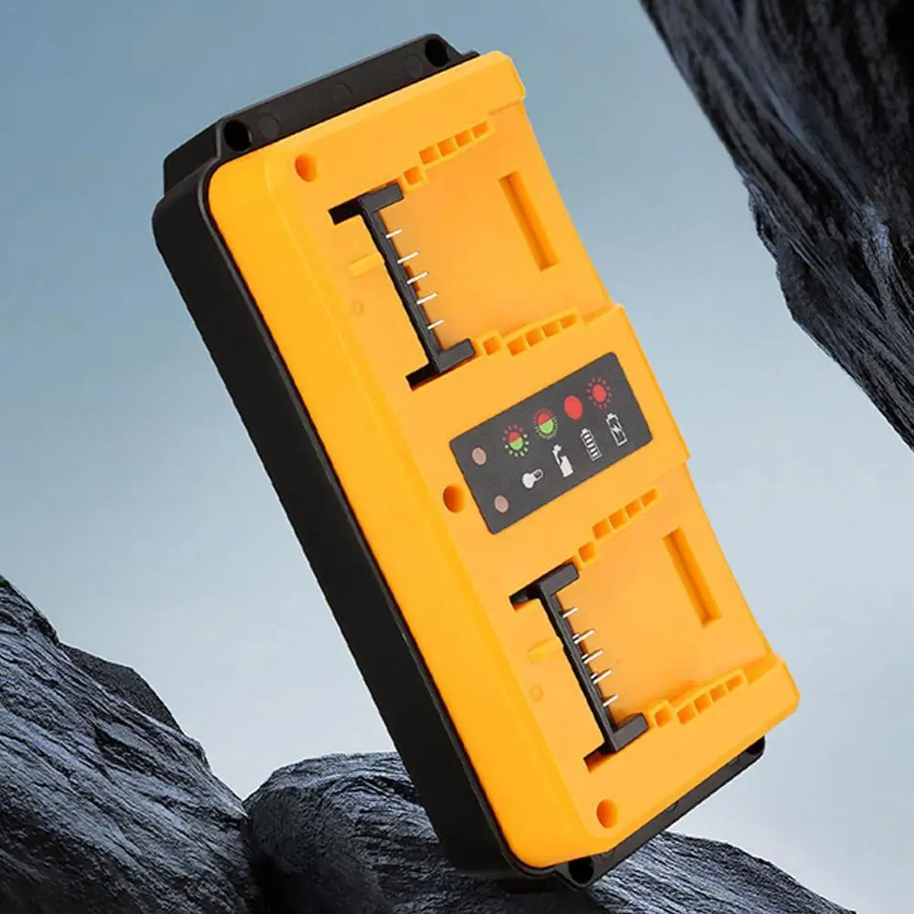

Портативное быстрое зарядное устройство с двумя портами для Dewalt 18 В 20 В, литиевая батарея, мини-зарядное устройство, перезаряжаемая DCB207 DCB206 DCB204 DCB203