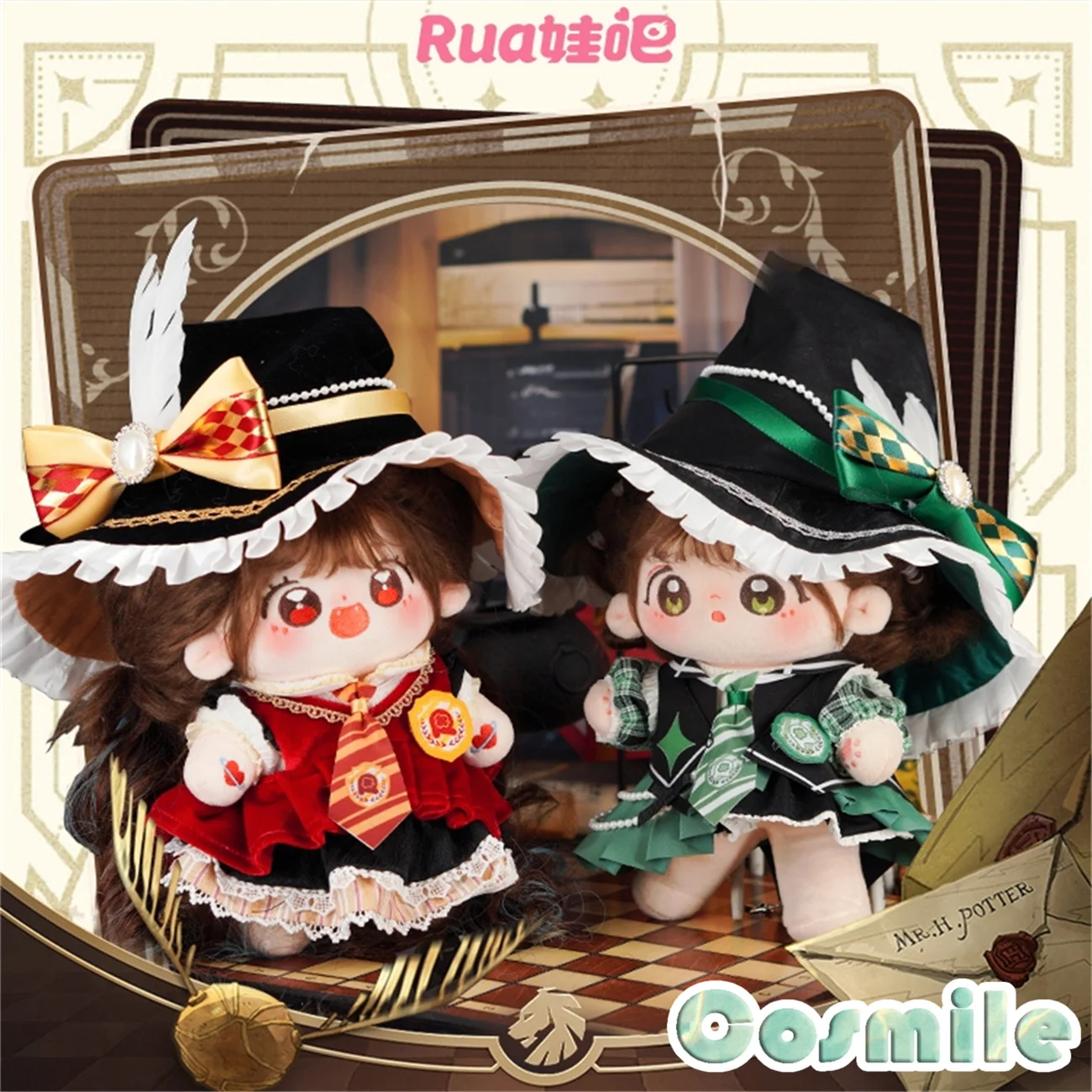 

No attributes Wizard Magic Witch Academy Robed Majo Dress Skirt Stuffed Plushie 20cm Plush Doll Body Clothes Costume Rua