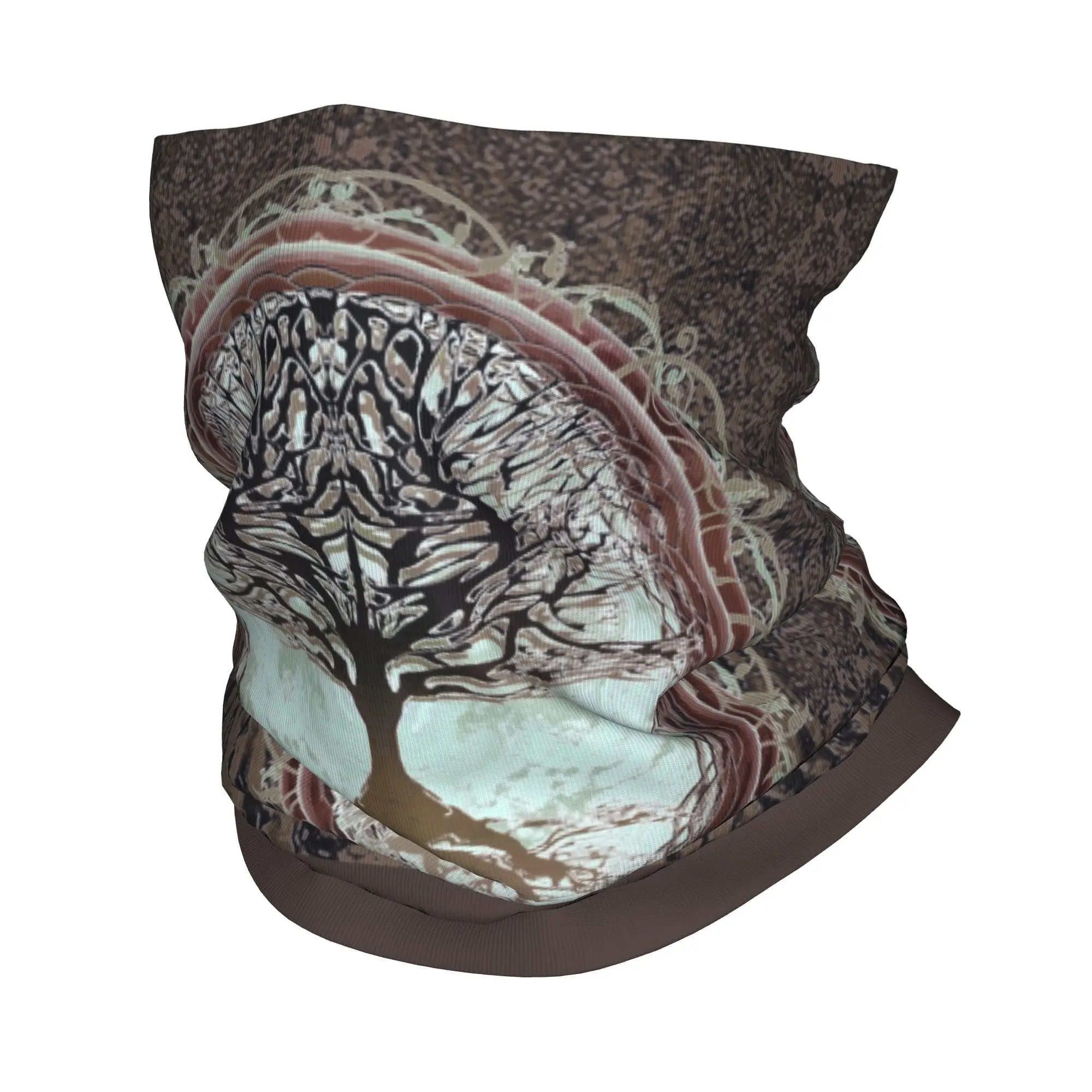 

Custom Tree of Life Inner Peace Winter Headband Neck Warmer Men Women Hiking Cycling Tube Scarf Norse Yggdrasil Face Bandana