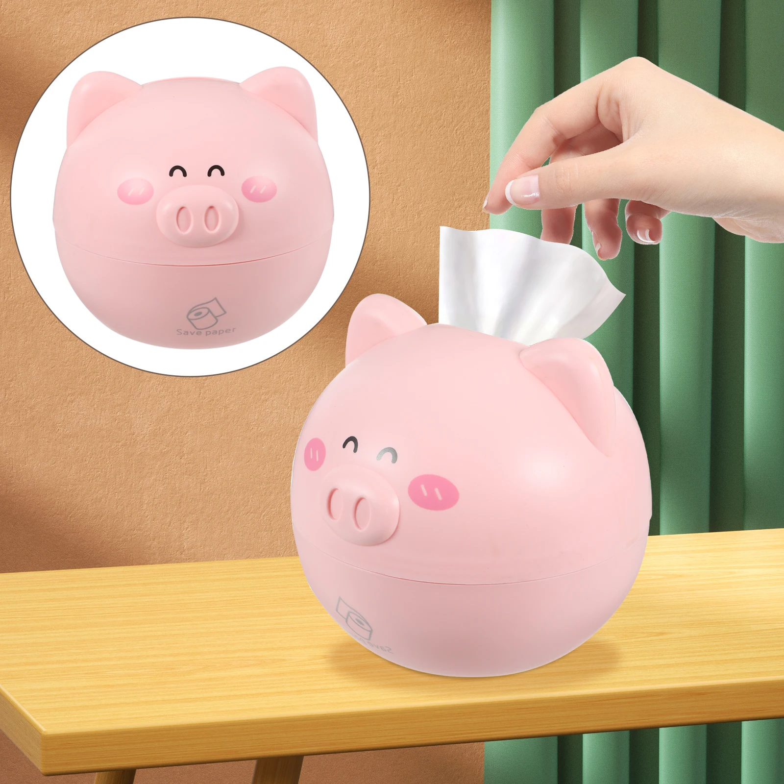 

Animal Decorative Tissue Box Holder Large Capacity Plastic Tissue Storage Box For Home Office Car Bedroom Bathroom Napkin