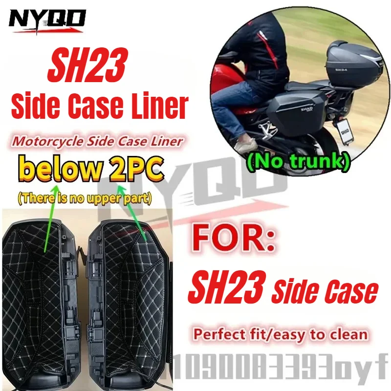 

For SH23 SH 23 Trunk Case Liner Luggage Box Inner Container Tail Case Trunk Lining Bag 2PC side box lower lining