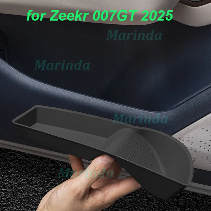 

Для Zeekr 007GT 2025, дверная панель автомобиля, силиконовый ящик для хранения, передняя и задняя дверь, слот для нижнего уровня, ящик для хранения, аксессуары для хранения