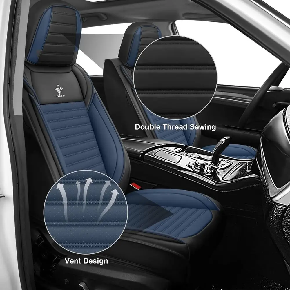 Coprisedili Set completo personalizzato per Toyota Corolla 2017-2025, Coprisedile per auto impermeabile standard, Lea traspirante e confortevole