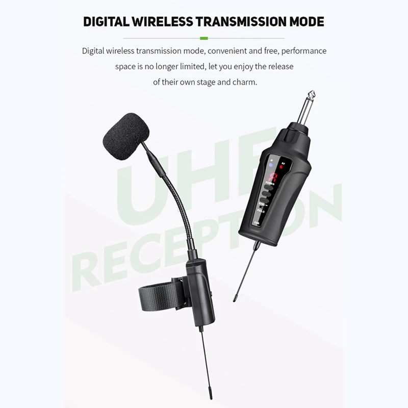 ACEMIC DT-5 Wireless Microphone Flute Microphone Signal Stable Sound Long Reception Distance Wireless Microphone For Flute