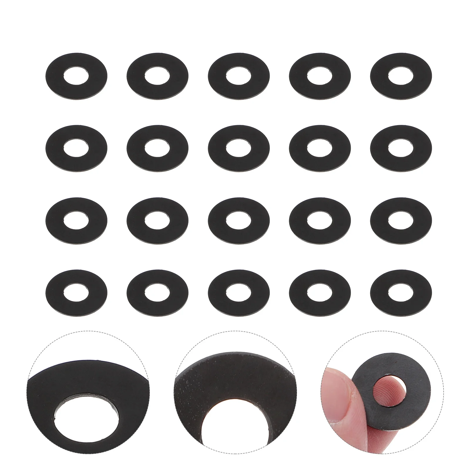 

40Pcs Iron Flat Washers High Reliability Simple Structure Easy Use Furniture Fixing Metal Plate Processing Flat Washers
