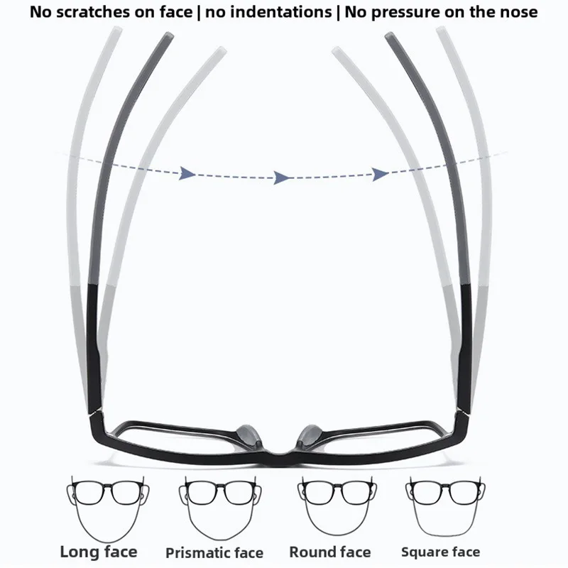 6 in 1 TR Legs Optical Spectacle Big Frame Men Women With 5 Clip On Sunglasses Polarized Magnetic Glasses Eyeglasses Can Custom