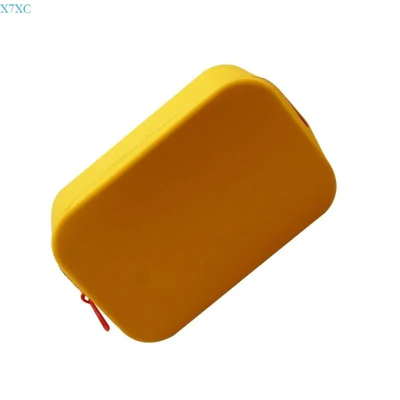 X7XC Convenient Silicone Travel Makeup Bag Toiletries Storage Pouches for Women Girls