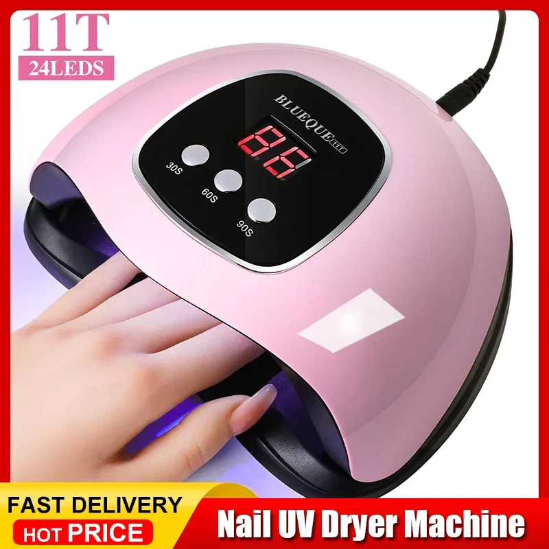 

Professional Nail UV Dryer Machine 24 LED UV Manicure Lamp for Home Use with USB Cable Dries Nail Polish Varnish