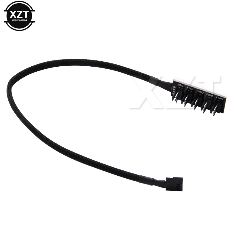 40cm 1 to 5 4-Pin Molex TX4 PWM Fan CPU HUB Splitter PC Case Chasis Cooler Power Extension Cable Adapter Controller