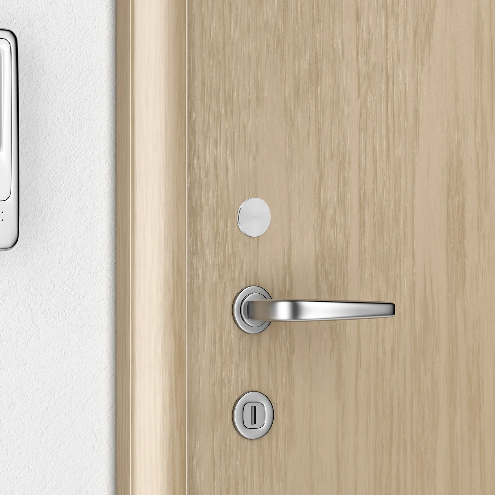 

Door Hole Cover Plate Stainless Steel Matte Metal Door Knob Handle Hole Filler Deadbolt Cover Plate Suitable for Interior