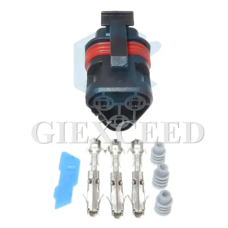 2 Sets 3 Pin 18168.000.001 Sealed Automotive Connector Electrical Waterproof AC Assembly Wire Socket 18168 000 001 For Car Truck