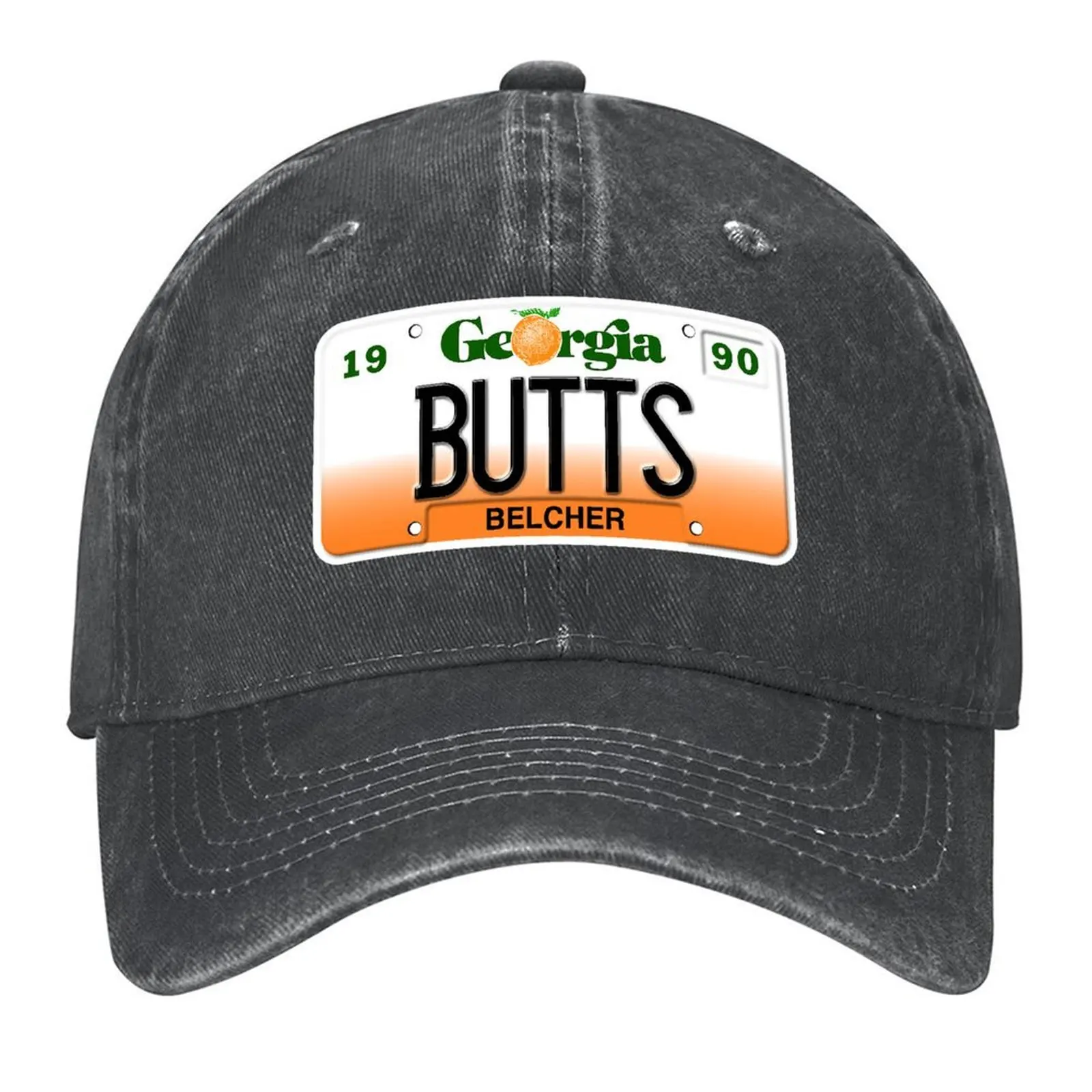 

Georgia License Plate - BUTTS front Baseball Cap Hip Hop sailor cap for men Sunscreen Vintage Women Beach Fashion Men's