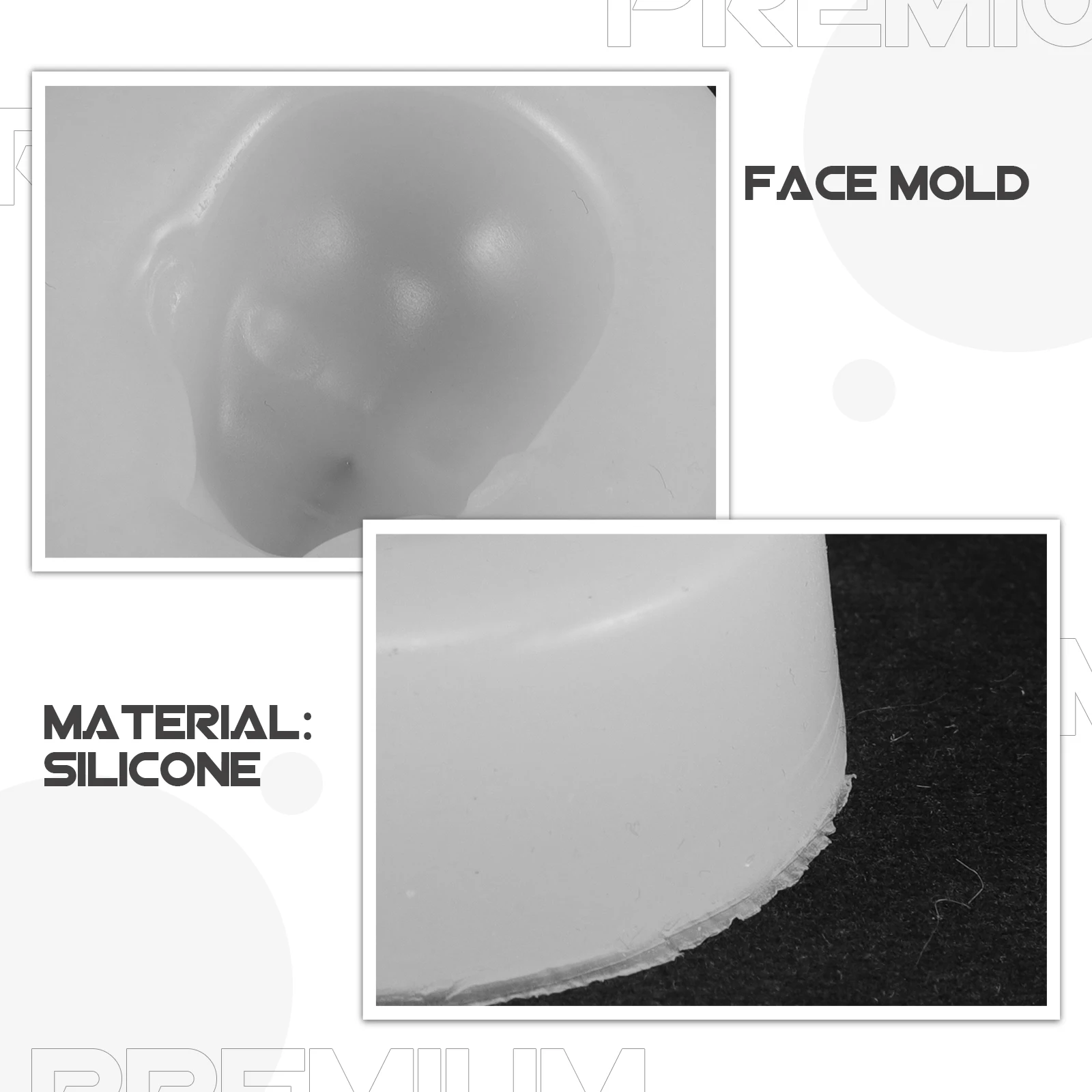 

Silicone Clay Mold Set Non-Stick Chocolate Candy Fondant Maker Diy Tool For Family Party Clay Figure Head
