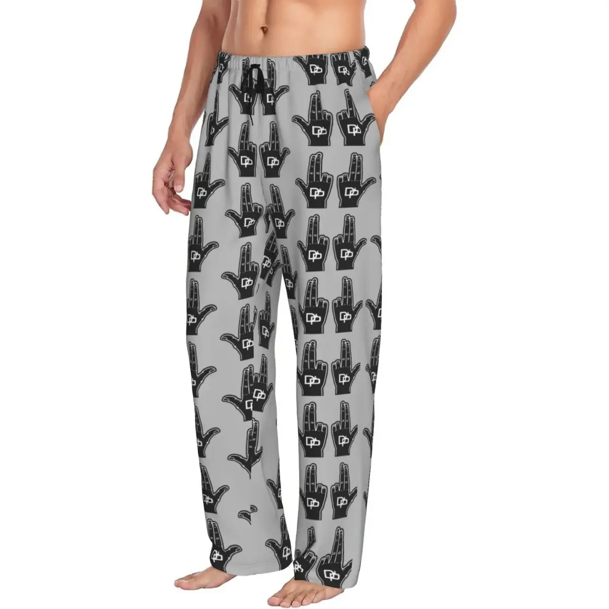 Custom Classical French Rapper Music JUL Pajama Pants Men Lounge Sleep Stretch Sleepwear Bottoms with Pockets