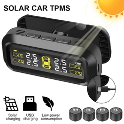 Car TPMS Sensors Tire Pressure Monitoring System Tyre On Board Computer Diagnostic Solar/USB Off Road 4x4 Automobile Accessories
