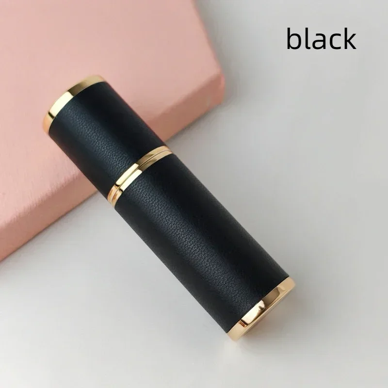 5ml Leather Bottom Filling Refillable Perfume Atomizer for Travel Atomizer Spray Bottle Fine Mist Luxury Gift Fragrance Cosmetic